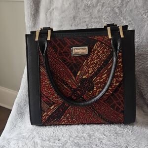 Chic Black and Red Tote Bag